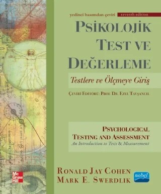PSİKOLOJİK TEST VE DEĞERLEME - Psychological Testing and Assessment – Ronald Jay Cohen, Mark E. Swerdlik – Nobel Akademik Yayıncılık kitap kapağı