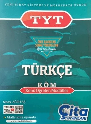 TYT Türkçe Konu Öğreten Modüller – Şinasi Ağırtaş – Çita Yayınları kitap kapağı