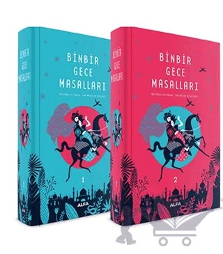 Binbir Gece Masalları (2 Cilt Takım) – Kolektif – Alfa Yayınları kitap kapağı