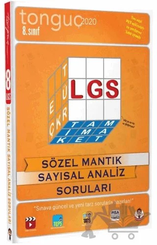 8. Sınıf LGS Sözel Mantık Sayısal Analiz Soruları – Kolektif – Tonguç Akademi kitap kapağı