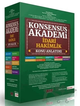KONSENSUS Akademi İdari Yargı Hakim Yardımcılığı Sınavı Konu Anlatımı – Kolektif – Savaş Yayınevi kitap kapağı