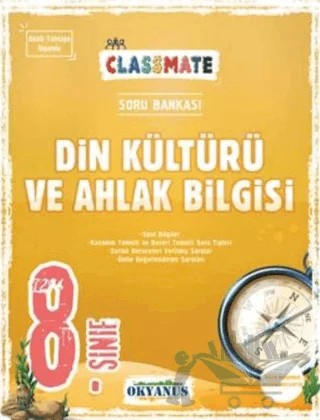 8. Sınıf Classmate Din Kültürü Ve Ahlak Bilgisi Soru Bankası – Sultan Özkaya – Okyanus Yayınları kitap kapağı