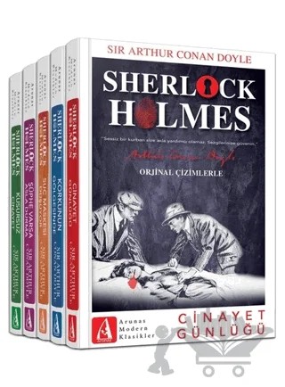 Sherlock Holmes Bütün Hikayeleri (5 Kitap Takım) – Sir Arthur Conan Doyle – Arunas Yayıncılık kitap kapağı