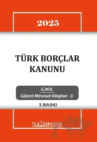 Türk Borçlar Kanunu – Kolektif – Platon Hukuk kitap kapağı