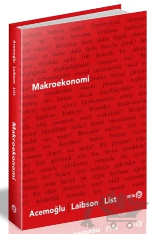 Makroekonomi – Daron Acemoğlu, David Laibson, John A. List – Beta Yayınevi kitap kapağı