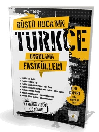Rüştü Hoca'nın Türkçe Uygulama Fasikülleri Tamamı Video Çözümlü – Rüştü Bayındır – Pelikan Tıp Teknik Yayıncılık kitap kapağı