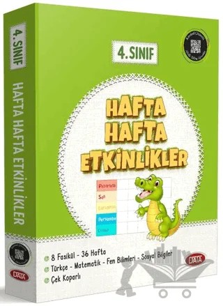 4. Sınıf Hafta Hafta Etkinlikler (8 Fasikül) – Kolektif – Data Yayınları - Bayilik kitap kapağı
