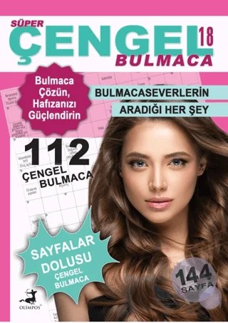 Süper Çengel Bulmaca 18 – Ahmet Ayyıldız – Olimpos Yayınları kitap kapağı