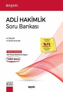 BAŞARI – Adli Hakimlik Soru Bankası – Özge Şen, İbrahim Burak Şen – Seçkin Yayıncılık kitap kapağı