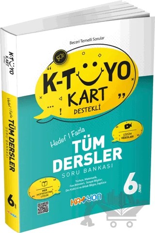 6. Sınıf K-Tüyo Kart Destekli Hedef Bir Fazla Tüm Dersler Soru Bankası – Kolektif – Katyon Yayınları kitap kapağı