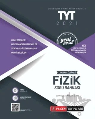 2021 TYT Tamamı Çözümlü Fizik Soru Bankası – Kolektif – Öğreti Akademi kitap kapağı