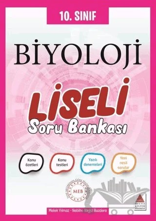 10. Sınıf Biyoloji Liseli Soru Bankası – Melek Yılmaz, Nebihe Birgül Buzdere – Delta Kültür Yayınevi kitap kapağı