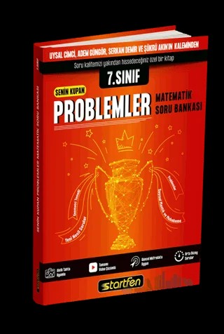 7. Sınıf Senin Kupan Problemler ve Matematik Soru Bankası – Kolektif – Startfen Yayınları kitap kapağı
