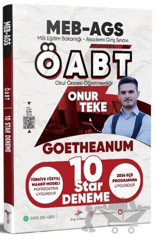 2026 MEB AGS ÖABT Okul Öncesi Öğretmenliği Tamamı Video Çözümlü 10 Star Deneme – Onur Teke – Dizgi Kitap kitap kapağı