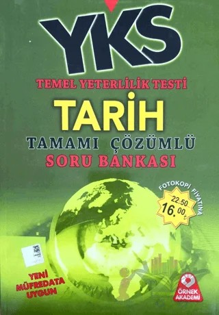 YKS-TYT Tarih Tamamı Çözümlü Soru Bankası – Kolektif – Örnek Akademi kitap kapağı