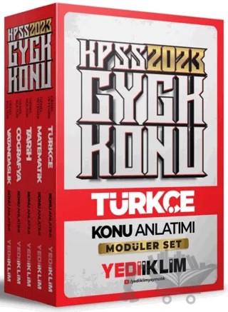 2023 KPSS Genel Yetenek Genel Kültür Konu Anlatımlı Modüler Set – Kolektif – Yediiklim Yayınları kitap kapağı