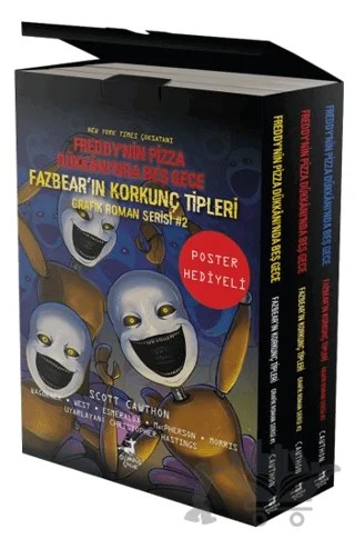 Fazbear'ın Korkunç Tipleri Çizgi Roman Seti – Scott Cawthon – Olimpos Çocuk kitap kapağı