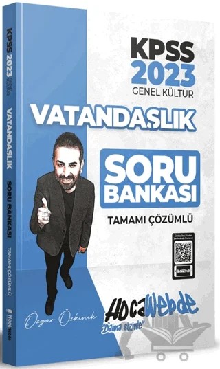 2023 KPSS Vatandaşlık Tamamı Çözümlü Soru Bankası – Özgür Özkınık – HocaWebde Yayınları kitap kapağı