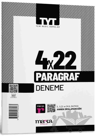 2025 TYT Paragraf 4 Deneme Tamamı Video Çözümlü – Kolektif – Marka Yayınları kitap kapağı