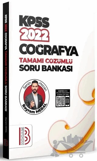 2022 KPSS Coğrafya Tamamı Çözümlü Soru Bankası – Bayram Meral – Benim Hocam Yayınları kitap kapağı