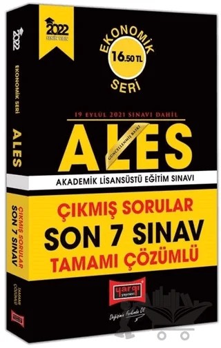 2022 ALES Ekonomik Seri Son 7 Sınav Tamamı Çözümlü Çıkmış Sorular – Kolektif – Yargı Yayınevi kitap kapağı