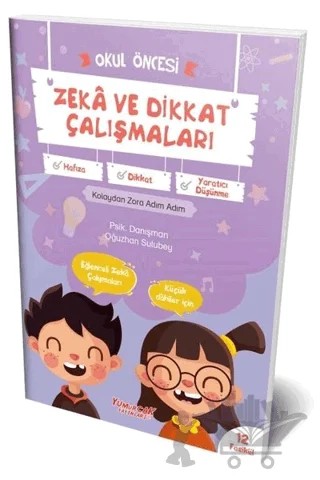 Okul Öncesi Zeka ve Dikkat Çalışmaları Seti (12 Kitap) – Oğuzhan Sulubey – Yumurcak Yayınları kitap kapağı