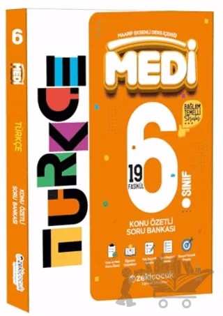 6. Sınıf Medi Türkçe Konu Özetli Soru Bankası – Kolektif – Zekiçocuk Eğitici Kitaplar kitap kapağı