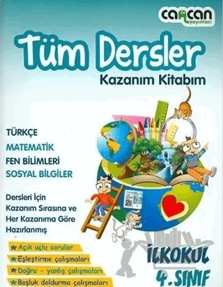 4. Sınıf Tüm Dersler Kazanım Kitabım – Kolektif – Cancan Yayınları kitap kapağı