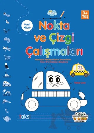 Mavi - Nokta Ve Çizgi Çalışmaları – Kolektif – 0-6 Yaş Yayınları kitap kapağı