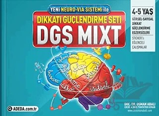 Adeda DGS MIXT Dikkati Güçlendirme Seti 4-5 Yaş – Osman Abalı – Adeda Yayınları kitap kapağı