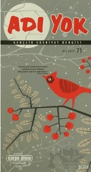 Adı Yok Gençlik Edebiyat Dergisi Sayı: 71 – Carpe Diem Kitapları kitap kapağı