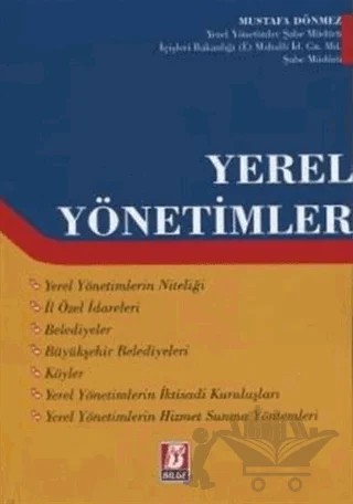 Yerel Yönetimler – Mustafa Dönmez – Bilge Yayınevi kitap kapağı