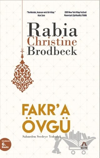 Fakr’a Övgü – Rabia Christine Brodbeck – Aşina Yayınları kitap kapağı