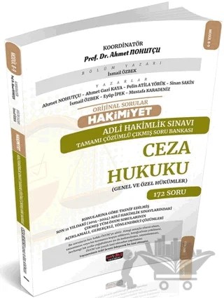 HAKİMİYET Adli Hakimlik Ceza Hukuku Çıkmış Soru – İsmail Özbek – Savaş Yayınevi kitap kapağı