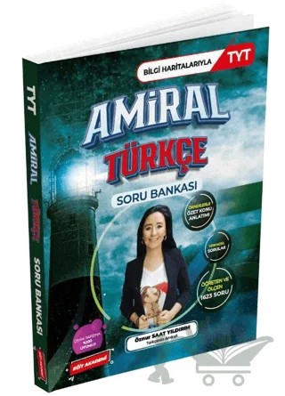 TYT Amiral Türkçe Soru Bankası Türkçenin Amirali – Öznur Saat Yıldırım – Eğit Akademi kitap kapağı