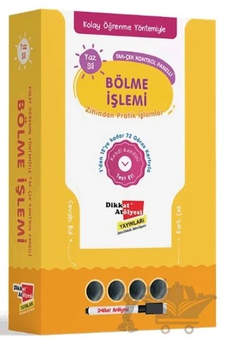 Kolay Öğrenme Yöntemiyle Yaz Sil Bölme İşlemi Oyunu – Kolektif – Dikkat Atölyesi Yayınları kitap kapağı