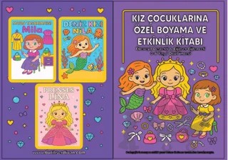 Kız Çocuklarına Özel Boyama ve Etkinlik Kitabı – Fatma Korkmaz – Fatma Korkmaz - Butik Serdivan kitap kapağı