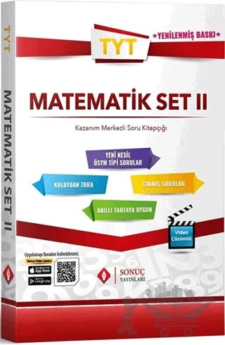 TYT Matematik Video Çözümlü Set 2 – Kolektif – Sonuç Yayınları kitap kapağı