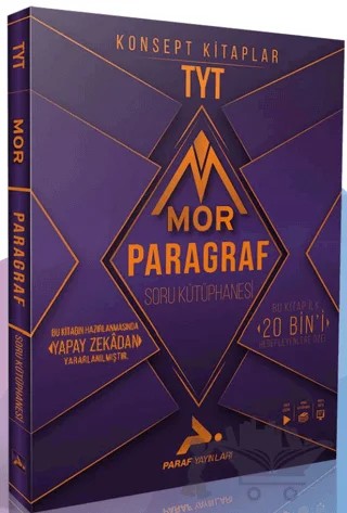 Paraf TYT Mor Paragraf Soru Kütüphanesi – Kolektif – Paraf Yayınları kitap kapağı