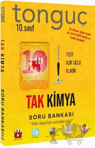 10. Sınıf TAK Kimya Soru Bankası – Kolektif – Tonguç Akademi kitap kapağı