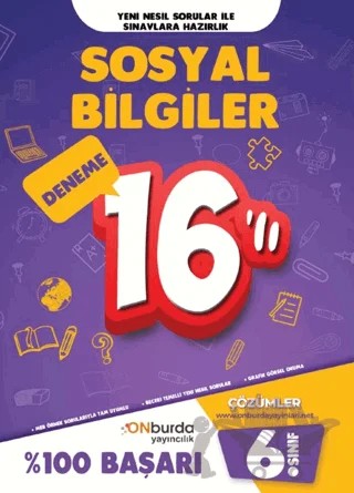 6. Sınıf Sosyal Yeni Nesil Branş Denemeleri – Kolektif – ONburda Yayınları kitap kapağı
