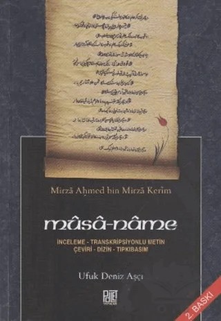 Musa - Name / Mirza Ahmed bin Mirza Kerim – Ufuk Deniz Aşçı – Palet Yayınları kitap kapağı
