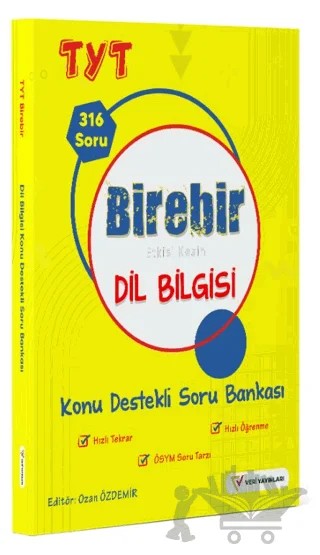 YKS TYT Birebir Etkisi Kesin Dil Bilgisi Konu Destekli Soru Bankası – Kolektif – Veri Yayınları kitap kapağı