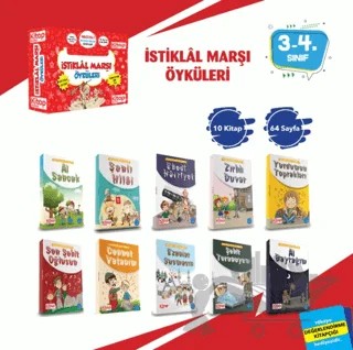 İstiklal Marşı Öyküleri (10 Kitap + Değerlendirme Testi) – Kolektif – Kitap Kulübü Çocuk Yayınları kitap kapağı