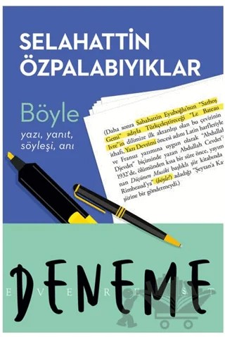 Böyle – Selahattin Özpalabıyıklar – Everest Yayınları kitap kapağı