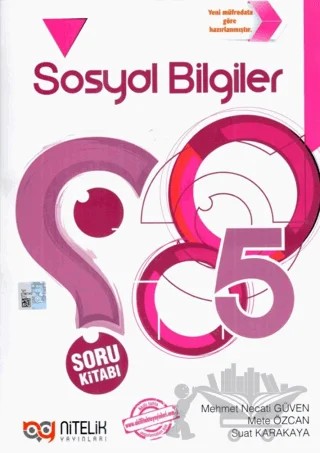 5. Sınıf Sosyal Bilgiler Soru Kitabı – Mehmet Necati Güven, Mete Özcan, Suat Karakaya – Nitelik Yayınları - Bayilik kitap kapağı