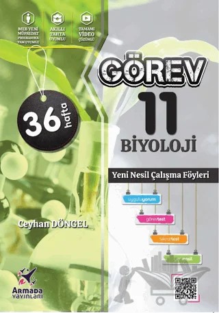 Görev 11. Sınıf Biyoloji Yeni Nesil Çalışma Föyleri – Ceyhan Döngel – Armada Yayınları kitap kapağı