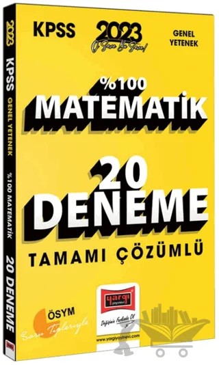 2023 KPSS Matematik Tamamı Çözümlü 20 Deneme – Kolektif – Yargı Yayınevi kitap kapağı