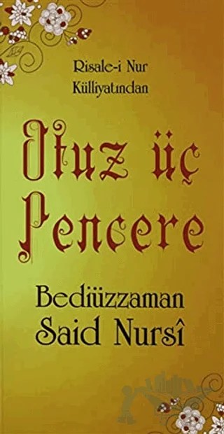 Otuz Üç Pencere (Cep boy, Kod: 0182) – Bediüzzaman Said Nursi – Sebat Yayınları kitap kapağı