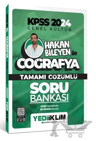 2024 KPSS Hakan Bileyen ile Coğrafya Tamamı Çözümlü Soru Bankası – Hakan Bileyen – Yediiklim Yayınları kitap kapağı